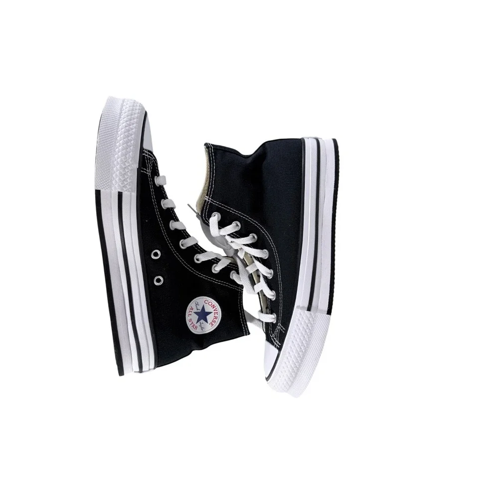 Big Kids 5 CONVERSE Chuck Taylor All Star Lift Platform High Top Black 272855F